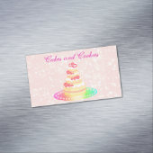 ラグジュアリースイートピンクケーキ マグネット名刺 (インサイチュ)