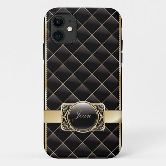 ラグジュアリーストライプの金ゴールドダイヤモンドブリックiPhone 5ケース Case-Mate iPhoneケース (裏面)