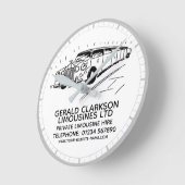 ラグジュアリーストレッチリムジンヒールラウンドクロック ラウンド壁時計 (傾斜)