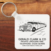 ラグジュアリーストレッチリムジンレンタル キーホルダー (正面)