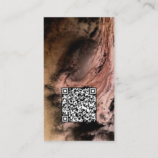 ラグジュアリーストー縁どンカスタムのイヤリングディスプレイ 名刺 (裏面)