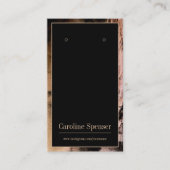 ラグジュアリーストー縁どンカスタムのイヤリングディスプレイ 名刺 (正面)