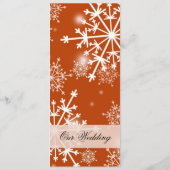 ラグジュアリースノーフレークスウィンターホリデーメニュー メニュー (裏面)