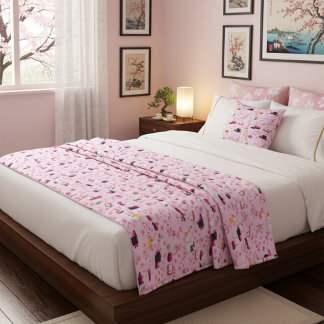 ラグジュアリースパリトリートフローラブランケット – ロータスキャンドル フリースブランケット