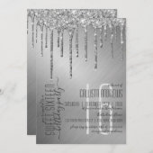 ラグジュアリースパークリーグリッタードリップススイーツ16 招待状 (正面/裏面)