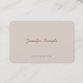 ラグジュアリースモダンクリエレガントプトプレーントレンディー 名刺 (正面)