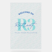 ラグジュアリーセルフ気に企業のイベントリトリートウェルカム アクリルサイン (正面)