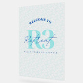 ラグジュアリーセルフ気に企業のイベントリトリートウェルカム アクリルサイン (傾斜)