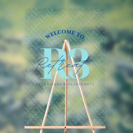 ラグジュアリーセルフ気に企業のイベントリトリートウェルカム アクリルサイン (ニュートラル)