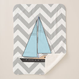 ラグジュアリーセーリングヨットボート シェルパブランケット