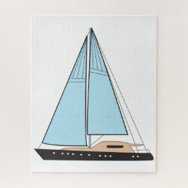 ラグジュアリーセーリングヨットボート ジグソーパズル