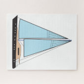 ラグジュアリーセーリングヨットボート ジグソーパズル (横)