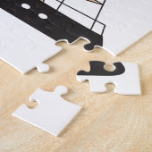 ラグジュアリーセーリングヨットボート ジグソーパズル (側面)