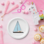 ラグジュアリーセーリングヨットボート ペーパープレート (パーティー)