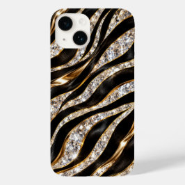 ラグジュアリーゼブラクリスタルアニマルプリント Case-Mate iPhone 14ケース