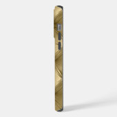 ラグジュアリーソフトウォーム金ゴールドフェイクベルベット iPhoneケース (左側面)