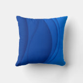 ラグジュアリーソフトブルーウェーブ クッション (裏面)