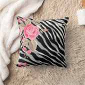 ラグジュアリータイガーバラトレンディーライン クッション (ブランケット)