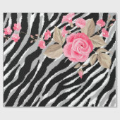 ラグジュアリータイガーバラトレンディーライン ラッピングペーパー (フラット)