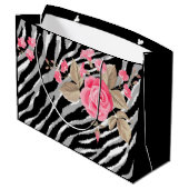 ラグジュアリータイガーバラトレンディーライン ラージペーパーバッグ (裏面アングル)