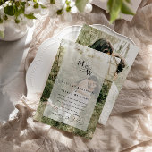 ラグジュアリータイポグラフィフェイクバジェット結婚ズ 招待状