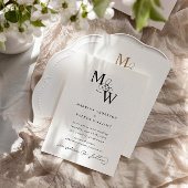 ラグジュアリータイポグラフィ予算結婚式招待状 招待状