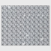 ラグジュアリーダイアモンズシルバーデザイン ラッピングペーパー (フラット)