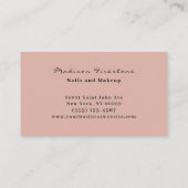 ラグジュアリーダイアモンドジュエルジェムデザイン 名刺 (裏面)