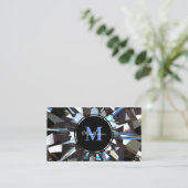 ラグジュアリーダイアモンドジュエルジェムデザイン 名刺 (スタンド正面)