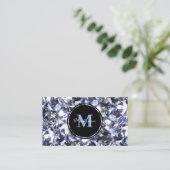 ラグジュアリーダイアモンドジュエルジェムデザイン 名刺 (スタンド正面)