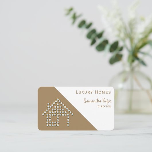 ラグジュアリーダイアモンドホーム |プロフェッショナル実在不動産 名刺 (スタンド正面)