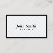 ラグジュアリーダイヤモンドキルトタトゥーアート名刺 名刺 (正面)