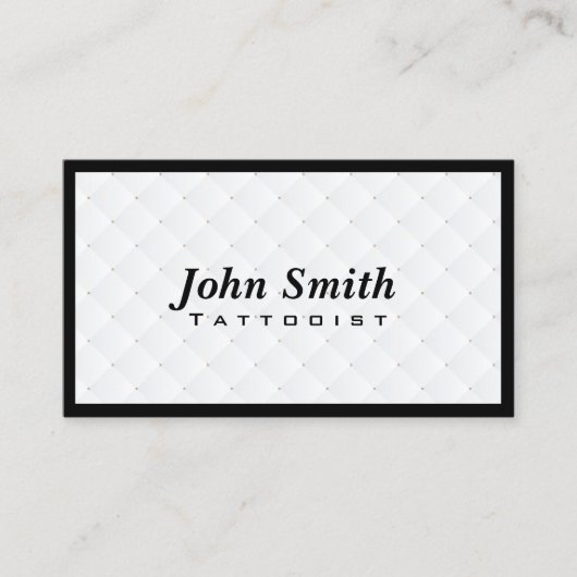 ラグジュアリーダイヤモンドキルトタトゥーアート名刺 名刺 (正面)