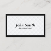 ラグジュアリーダイヤモンドキルト会計士名刺 名刺 (正面)