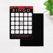 ラグジュアリーダイヤモンドハートブライダルシャワー5x5ビンゴカード (デスク)