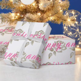 ラグジュアリーダイヤモンドバラハッピーシルバー25周年記念 ラッピングペーパー