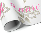 ラグジュアリーダイヤモンドバラハッピーシルバー25周年記念 ラッピングペーパー (ロールコーナー)