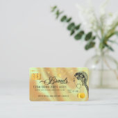 ラグジュアリーダイヤモンドフォイルヘアブレイディングクレジットスタイルバス 名刺 (スタンド正面)