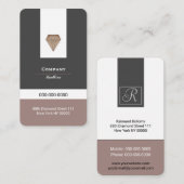 ラグジュアリーダイヤモンド名刺 名刺 (正面/裏面)