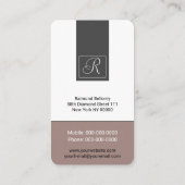 ラグジュアリーダイヤモンド名刺 名刺 (裏面)