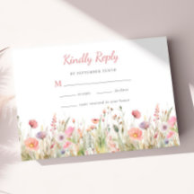 ラグジュアリーダスティピンクワイルドフラワー親切に結婚返信