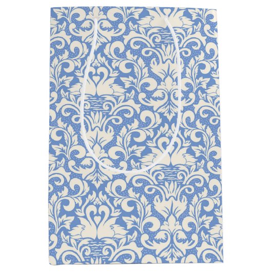 ラグジュアリーダマスクロマンティックスワンラブ ミディアムペーパーバッグ (正面)