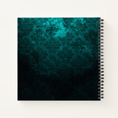 ラグジュアリーダマスク金ゴールドフレームモノグラム ノートブック (裏面)