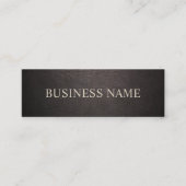 ラグジュアリーダークタンレザーミニ スキニー名刺 (正面)