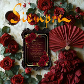 ラグジュアリーダークバーガンディムーディーズバラ結婚ズ 招待状