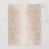 ラグジュアリーティール（緑がかった色）幾何学的金ゴールドサークル チラシ (裏面)