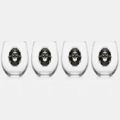 ラグジュアリーテキラギフト ステムなしワイングラス (裏面)