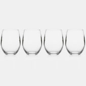 ラグジュアリーテキラギフト ステムなしワイングラス (右)