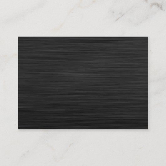 ラグジュアリーディナーフードプレートデザインシェフケータリング 名刺 (裏面)