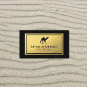 ラグジュアリーデザートビジネスカード – 金ゴールドラクダデザイン 名刺